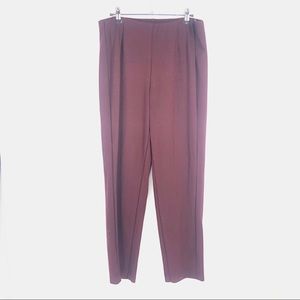 J. Jill Ponte Slim Leg Pants Burgundy Size Medium